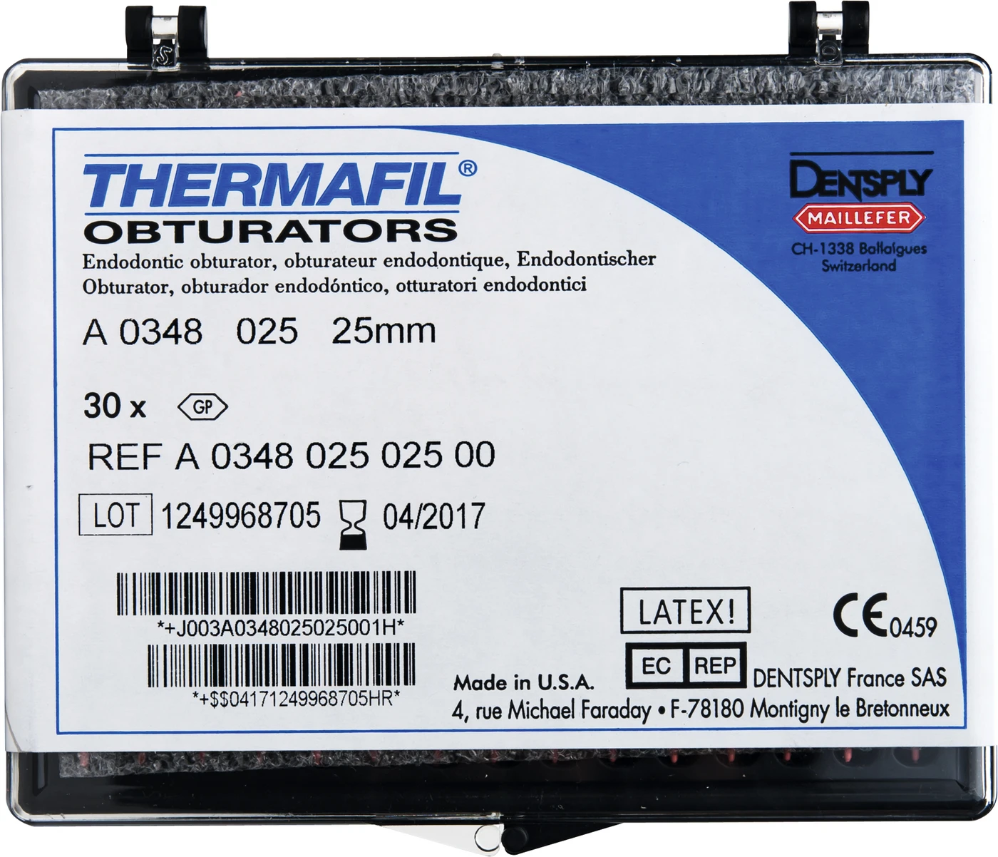 THERMAFIL® Obturatoren Packung 30 Stück ISO 025
