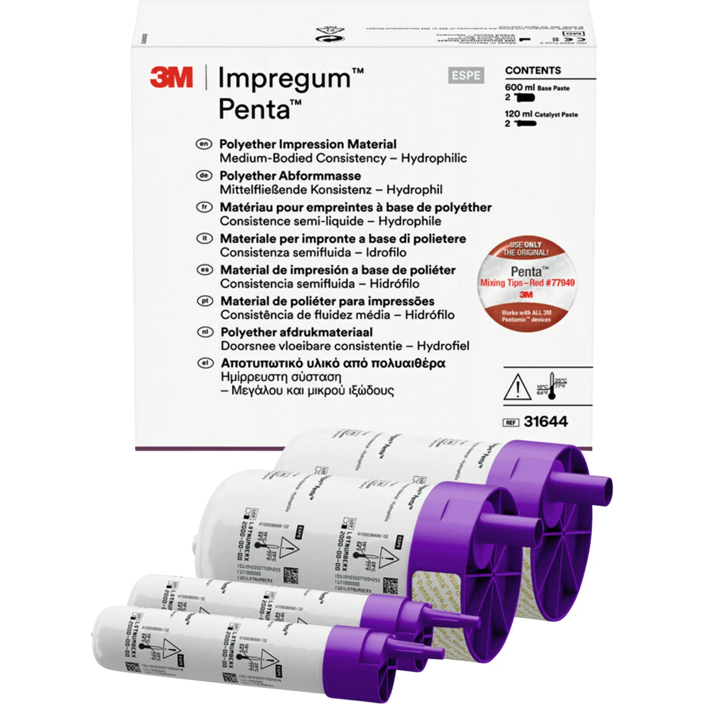 Impregum™ Penta™ Refill Packung 2 x 300 ml Basispaste, 2 x 60 ml Katalysator