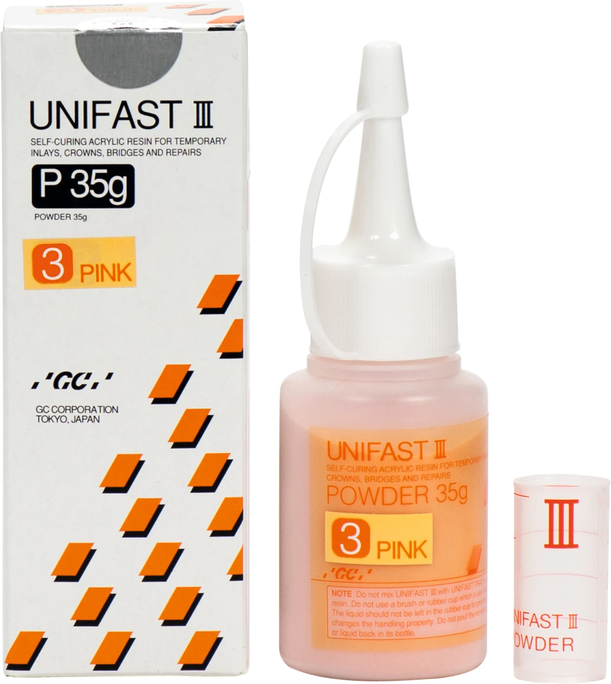 GC UNIFAST III Nachfüllpackung 35 g Pulver N°3 pink