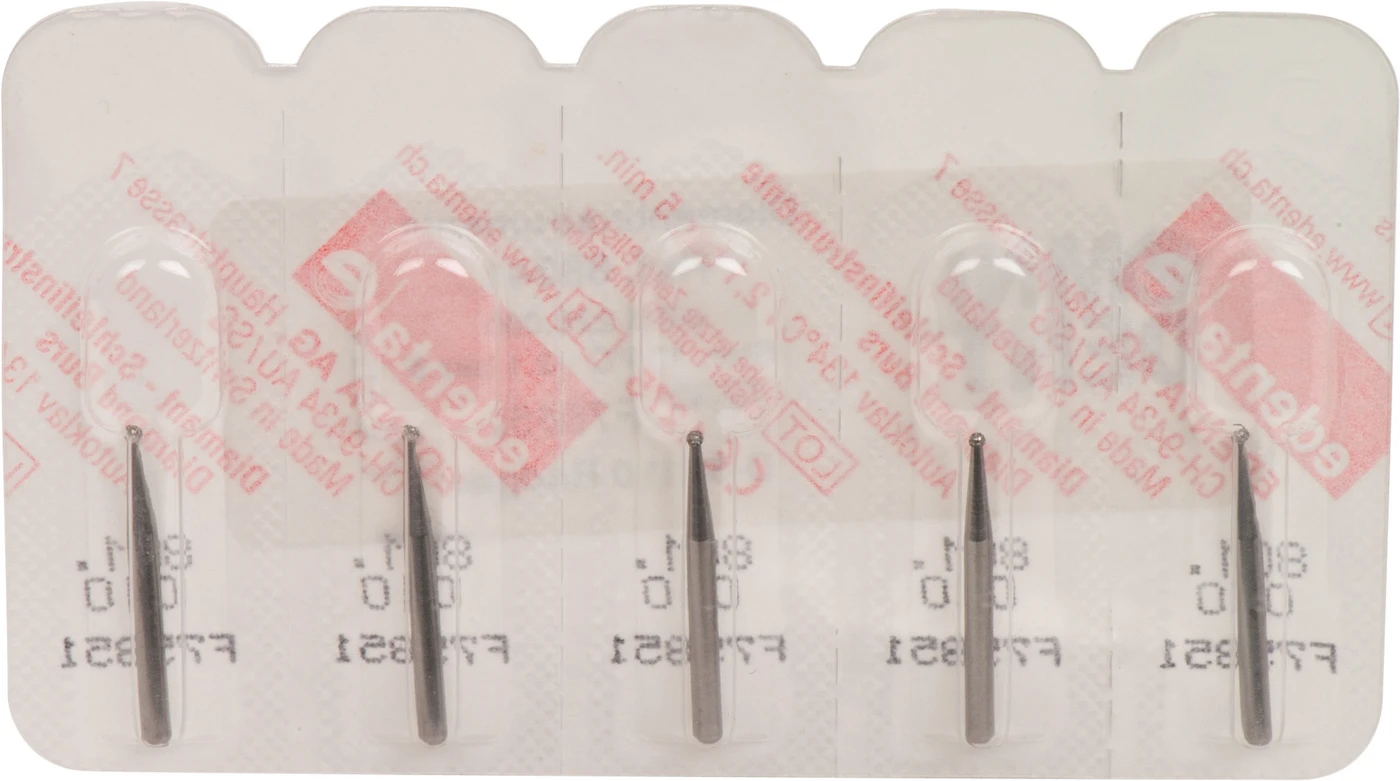 Omni Diamanten 801 Packung 5 Stück Standard, FG, Figur 001 Kugel, ISO 010