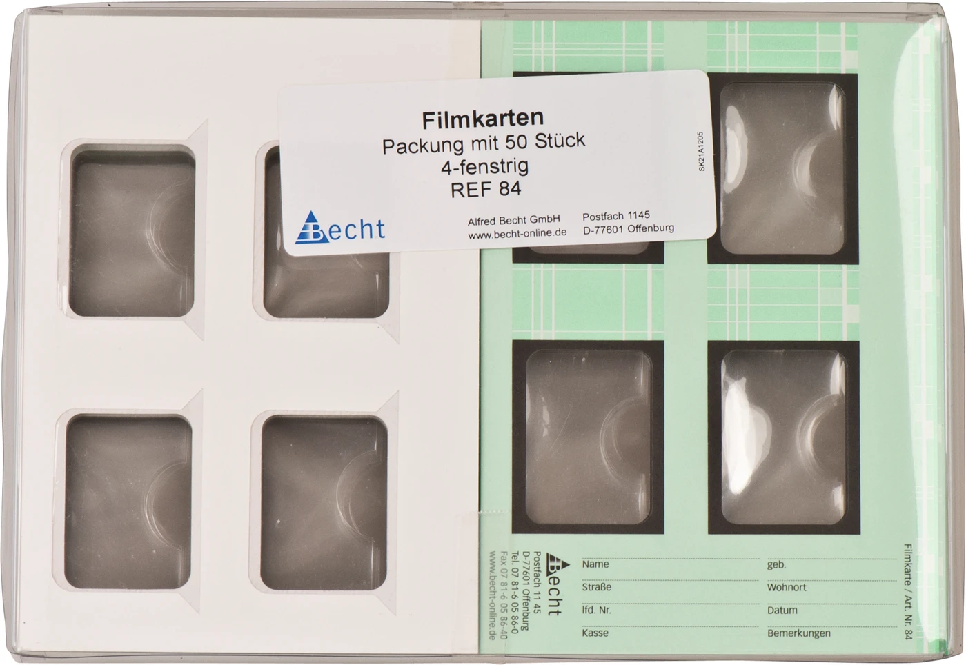 Filmkarten Packung 50 Stück für 4 Filme, Nr. 84