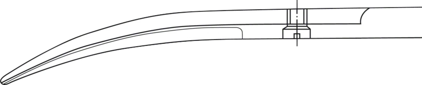 Feine Scheren Stück BC065R, 120 mm, gebogen
