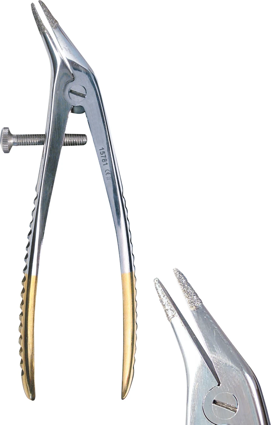 Teleskopzange Stück Zange 15781, diamantiert, 125 mm