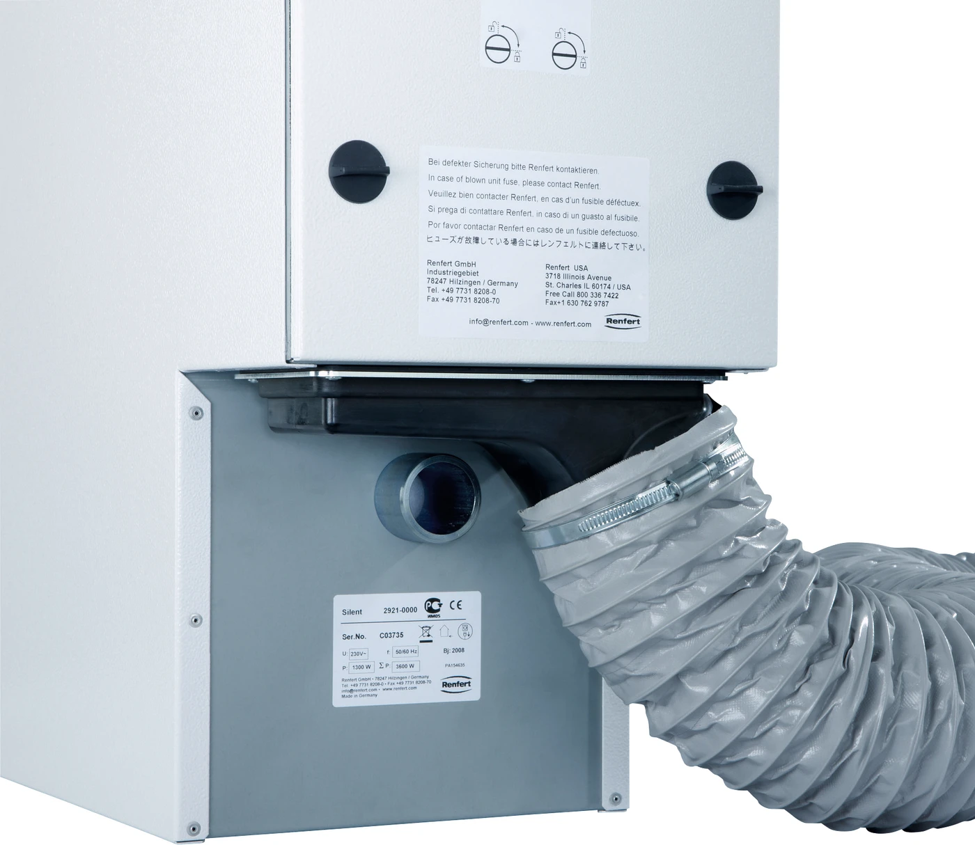 Silent Adapter Stück für externe Abluftführung Silent Adapter Stück für externe Abluftführung