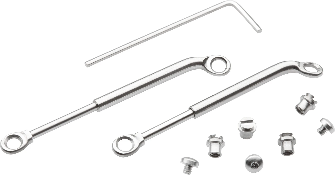 Herbst-Scharniere Packung 1 Paar Scharniere, 4 Paar Befestigungsteile mit Innensechskantschrauben