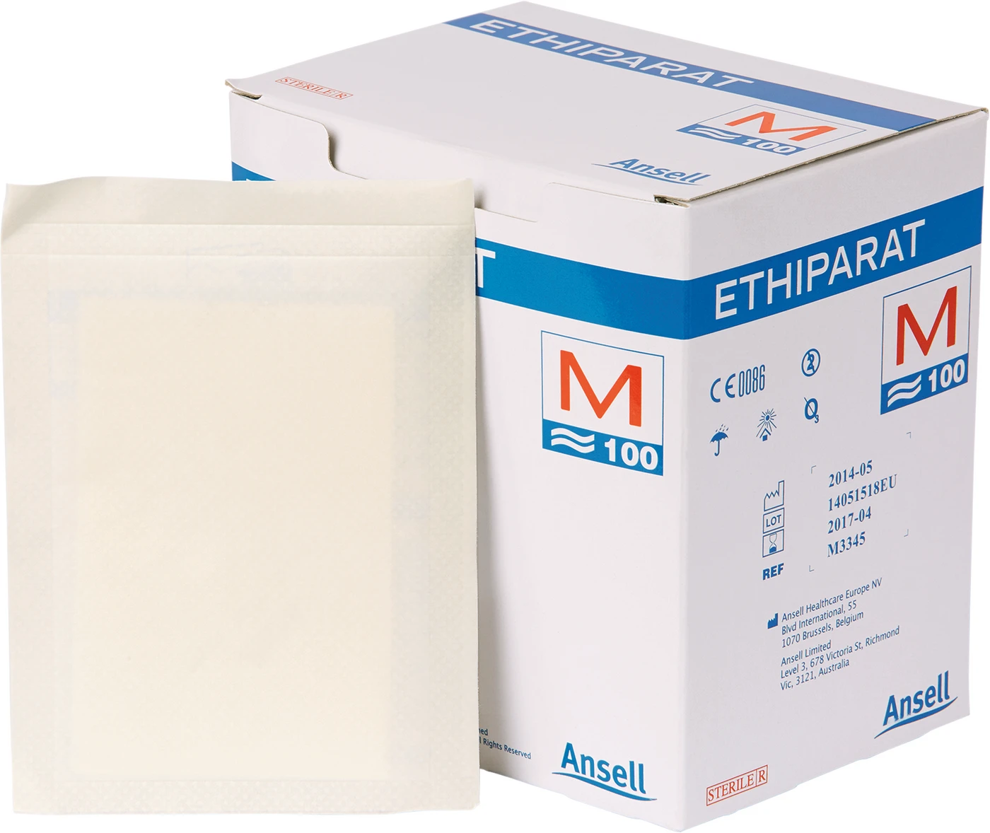 ETHIPARAT Steril Packung 100 Stück puderfrei, transparent, steril, M