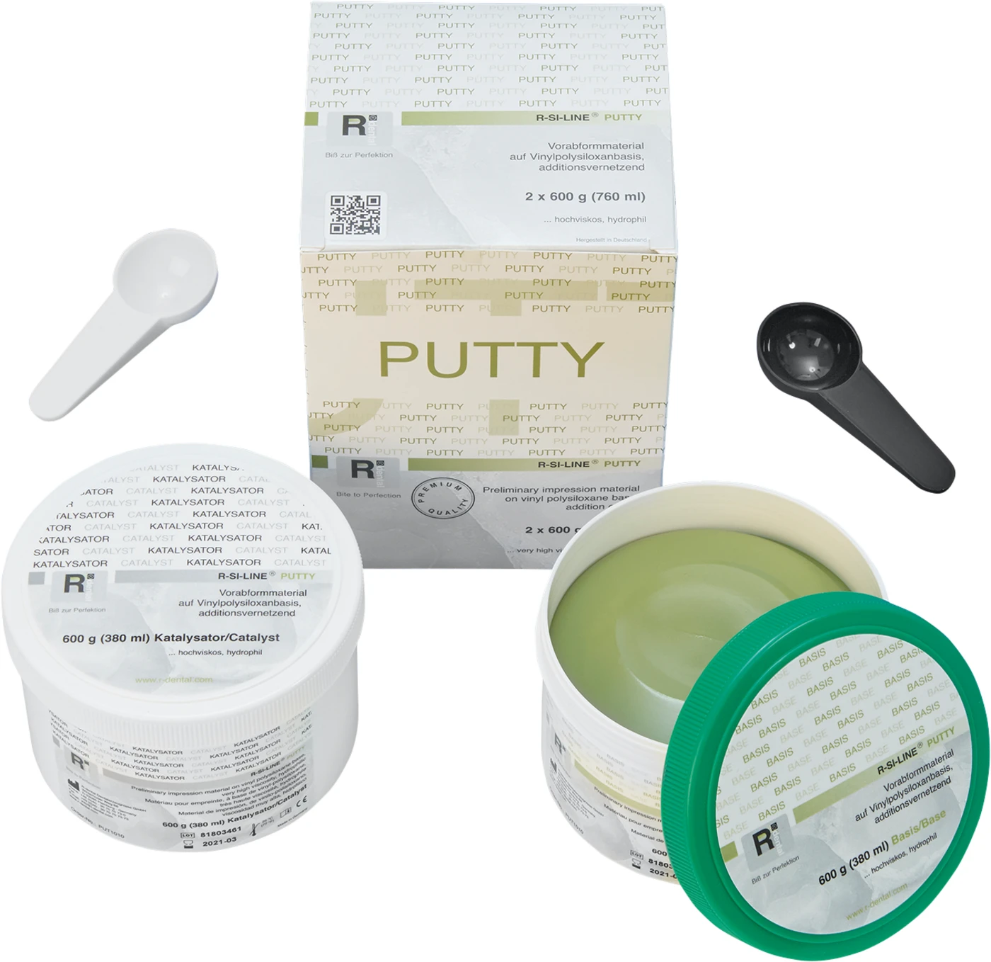 R-SI-LINE® PUTTY Packung 2 x 600 g Dose