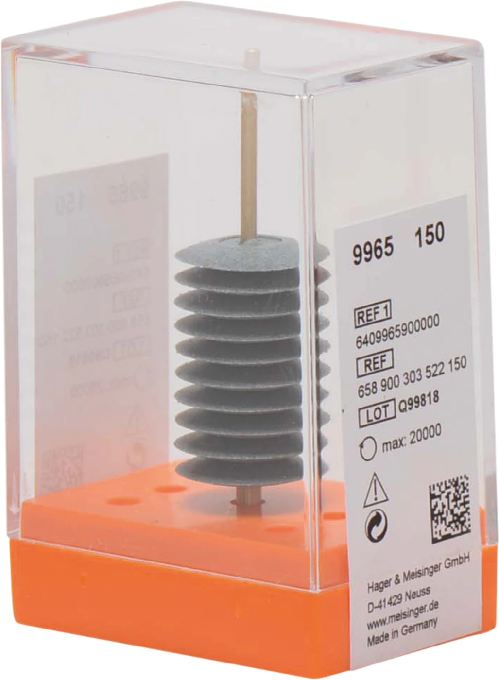 Universalpolierer 9965 Packung 10 Stück unmontiert, grün, Figur 303, 2,5 mm, ISO 150