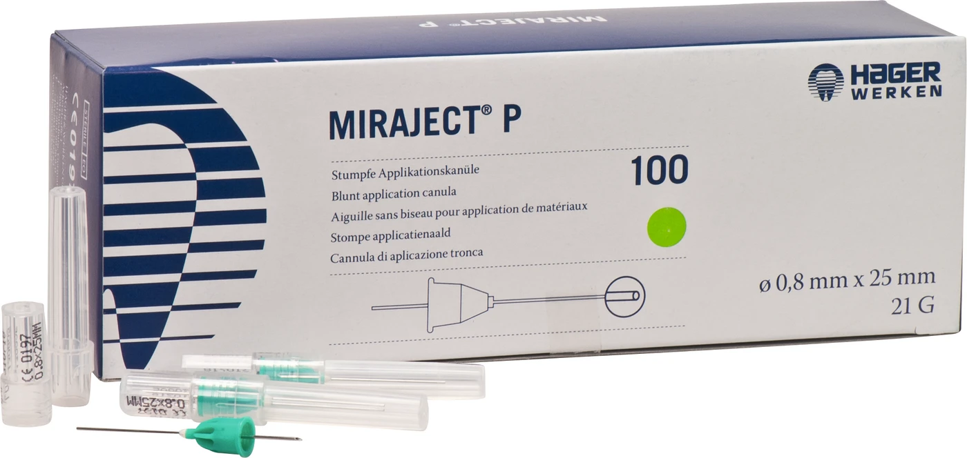 MIRAJECT® P Packung 100 Stück Ø 0,8 x 25 mm