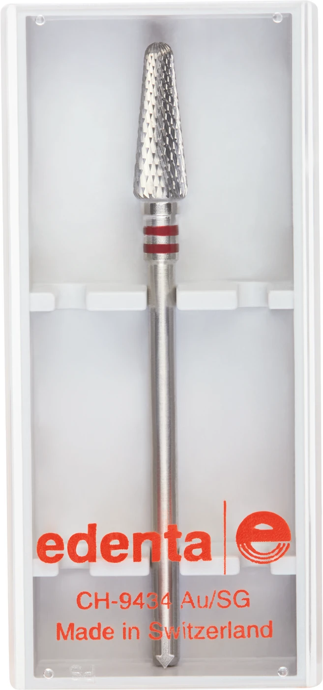 HM-Fräser Schliff 20 Stück linksschneidend, Kreuzverz., 2 x rot fein, HP, Figur 194, 13 mm, ISO 045