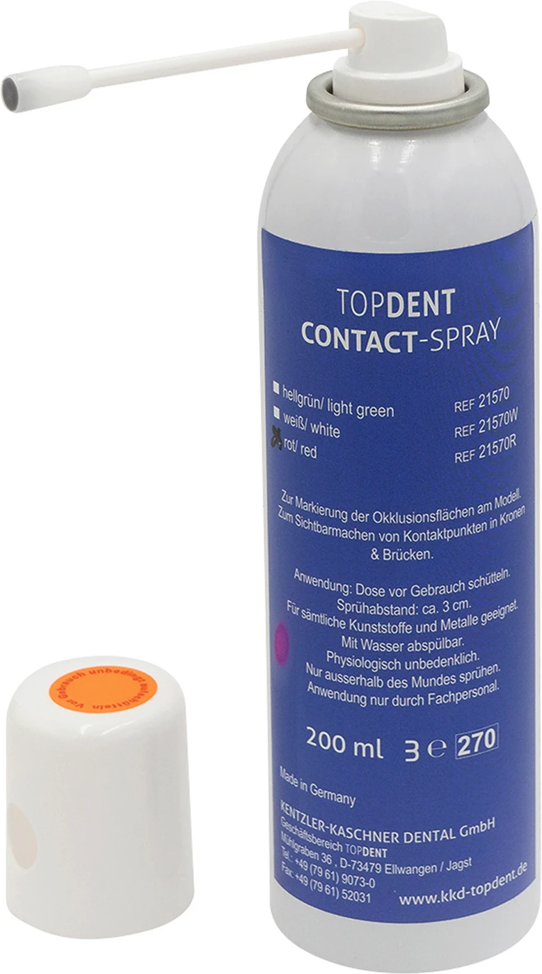 TOPDENT Contact Spray Spraydose 200 ml rot