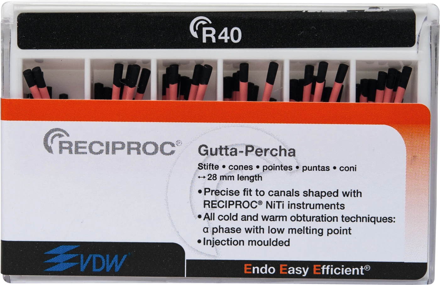 RECIPROC® Guttapercha Packung 60 Stück ISO 040