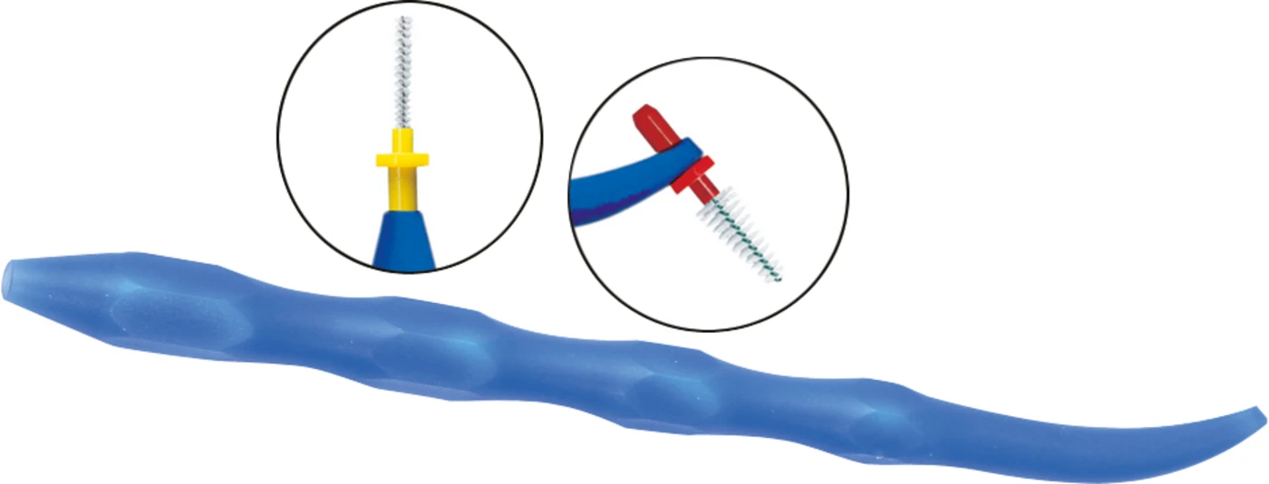 Halter für Interdentalbürsten Stück blau