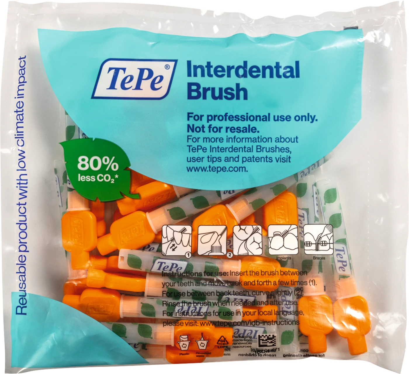 TePe® Interdentalbürsten Original Packung 25 Stück orange, Ø 0,45 mm TePe® Interdentalbürsten Original Packung 25 Stück orange, Ø 0,45 mm