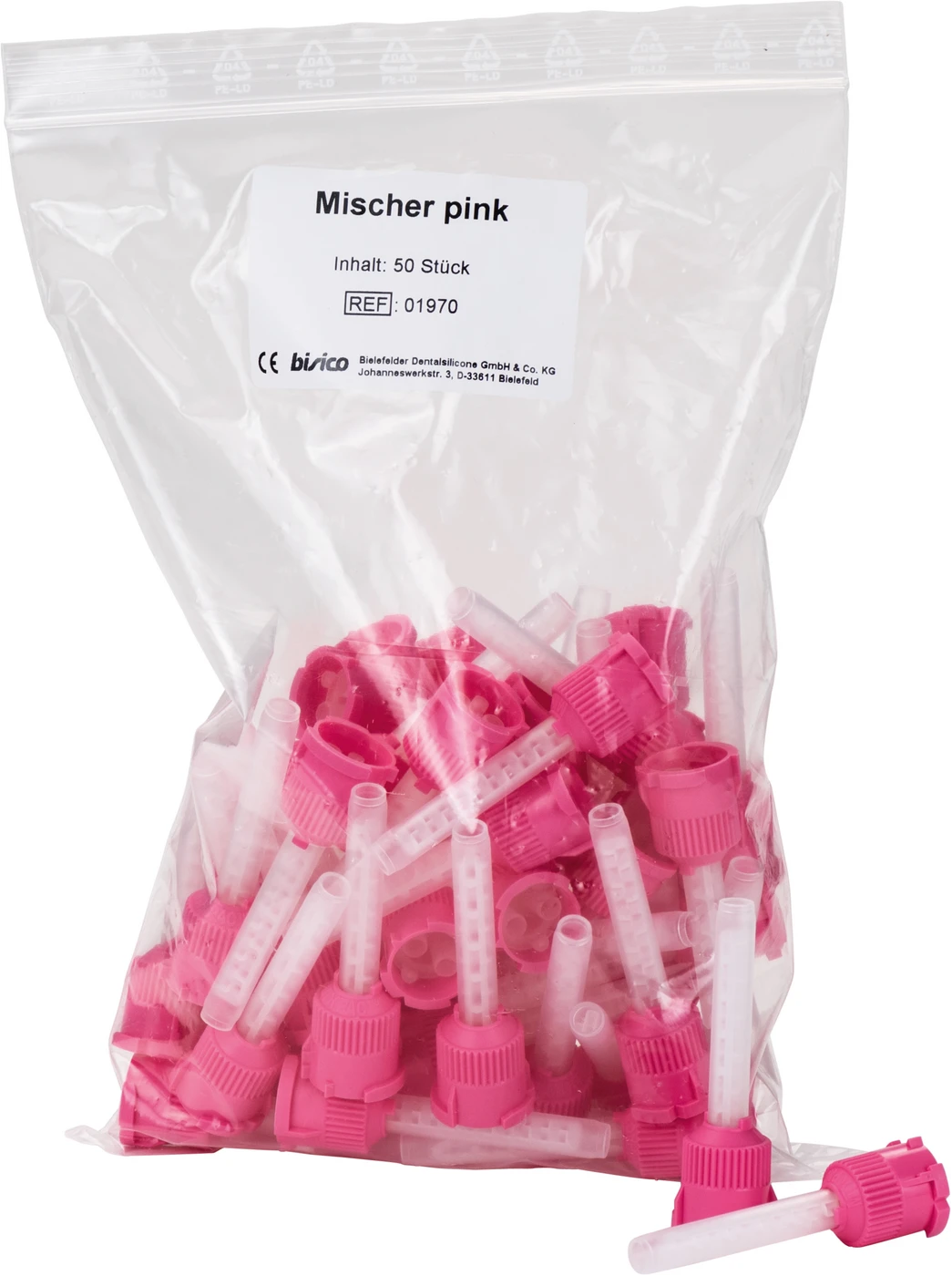 Mischer pink Packung 50 Stück pink