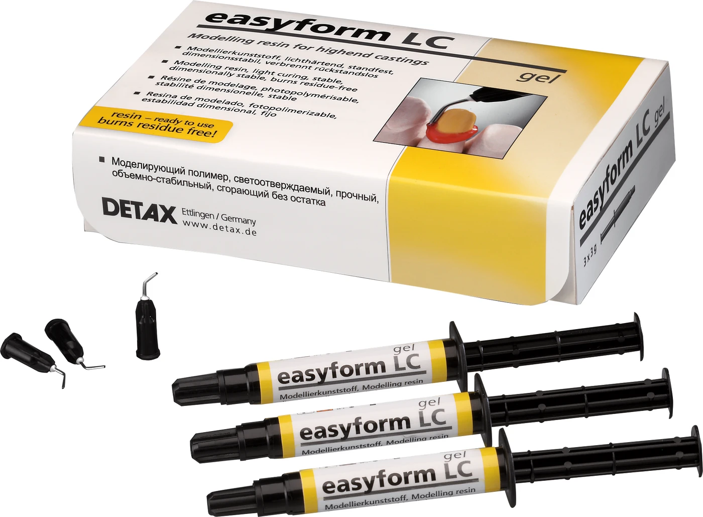 easyform LC Standardpackung 3 x 3 g Spritze Gel