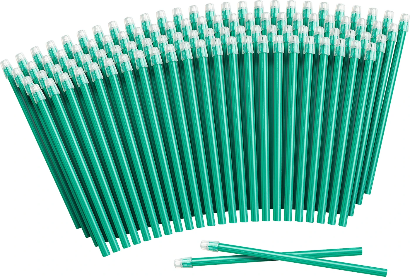 TOP FLEX Speichelsauger Packung 100 Stück dunkelgrün