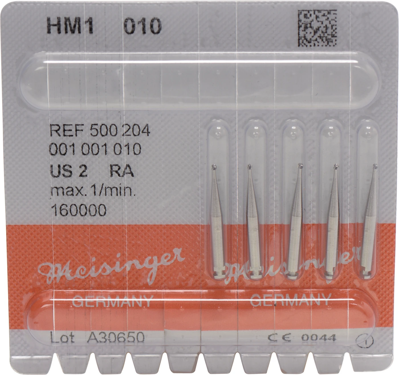 HM-Bohrer 1 Packung 5 Stück RA, Figur 001, ISO 010