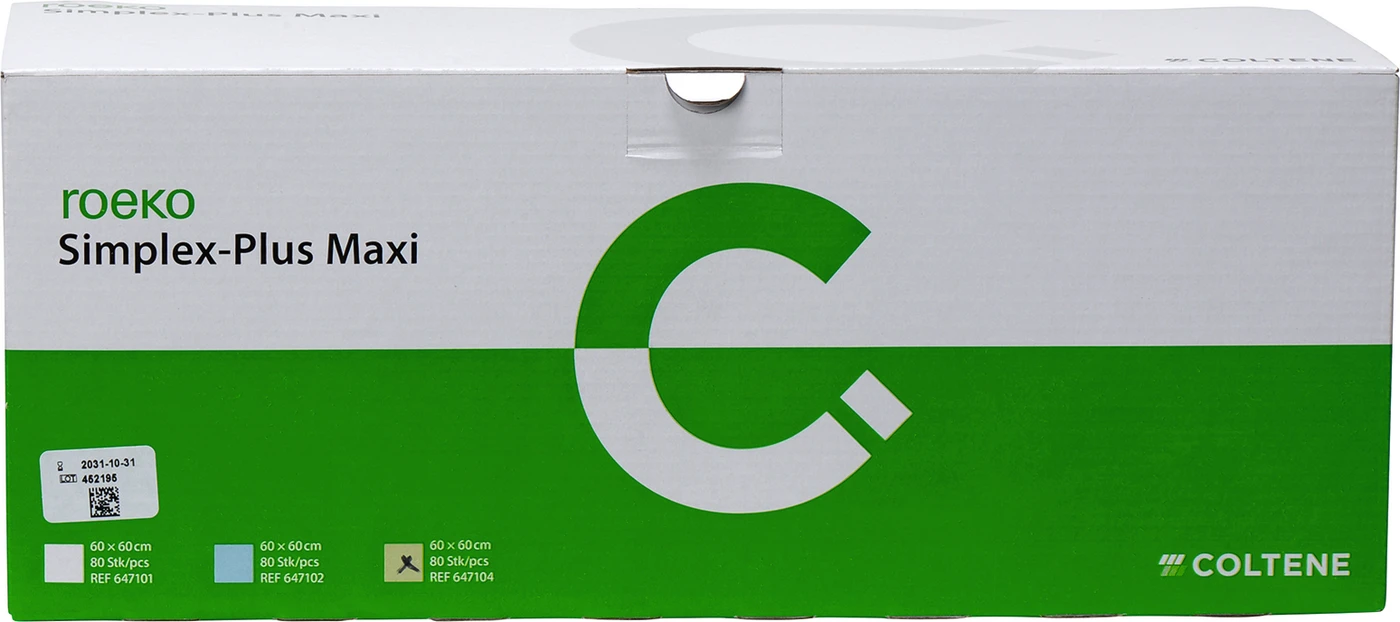 roeko Simplex-Plus Maxi Rolle 80 Stück mint, 60 x 60 cm