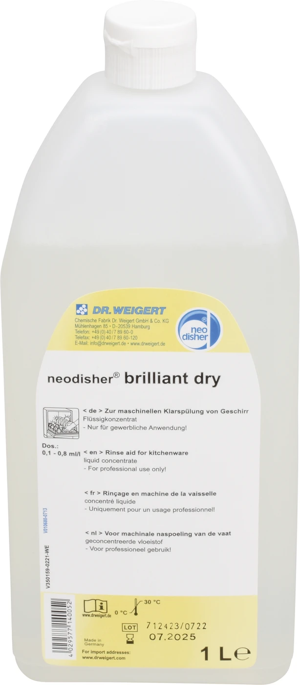 neodisher® brilliant dry Karton 12 x 1 l Flasche