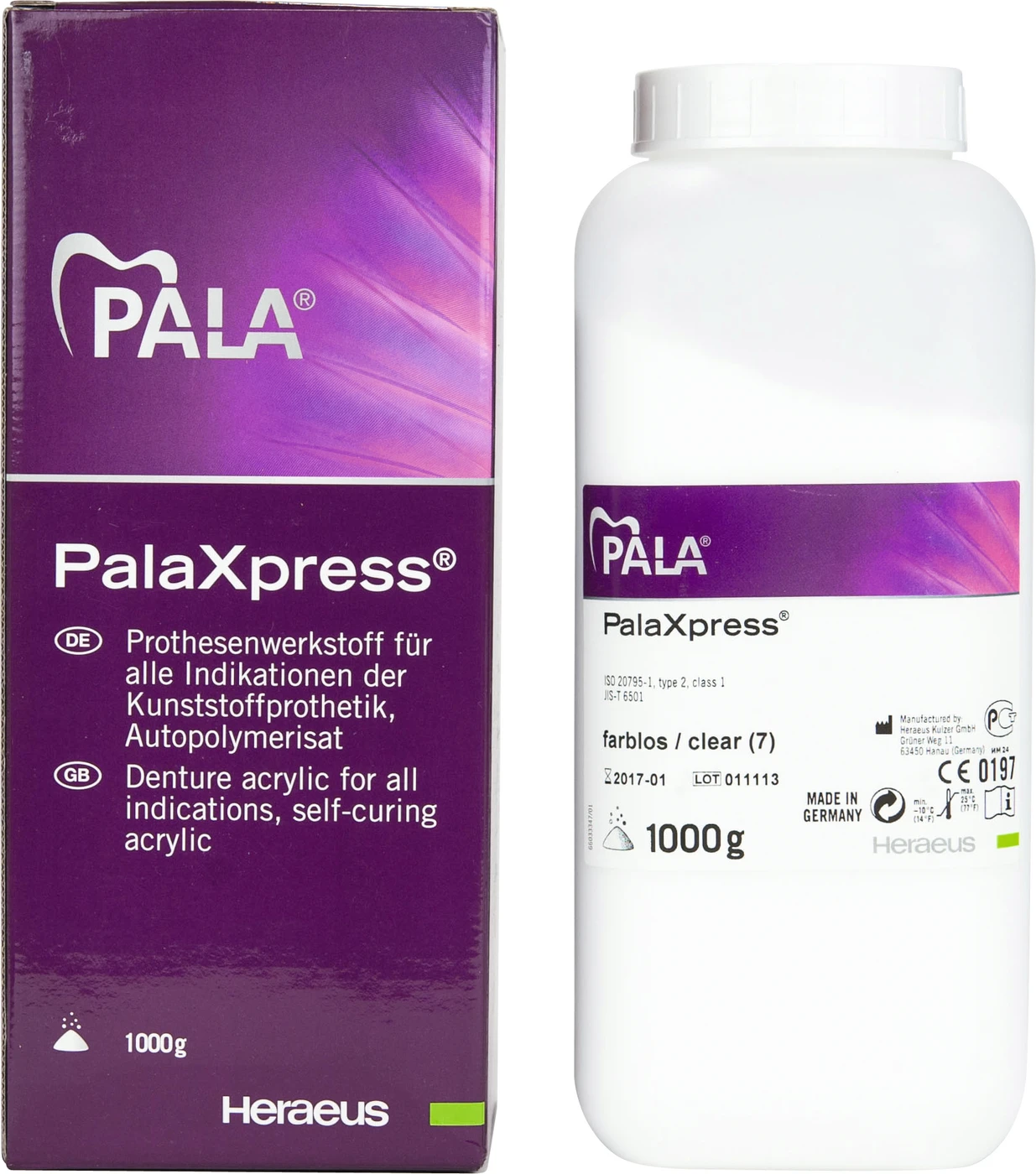 PalaXpress® Packung 1 kg Pulver farblos