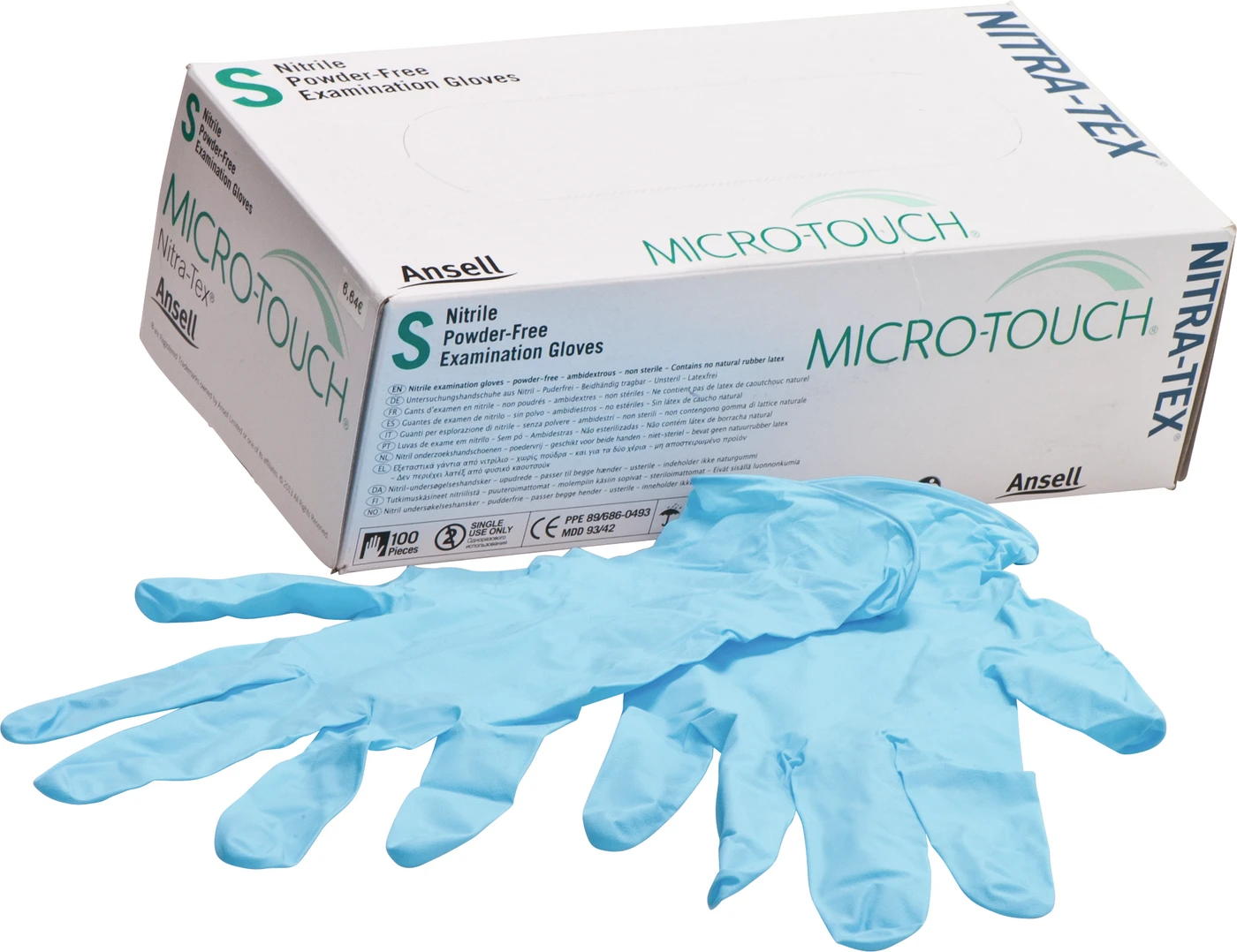 MICRO-TOUCH® Nitrax-Tex™ Packung 100 Stück puderfrei, blau, S