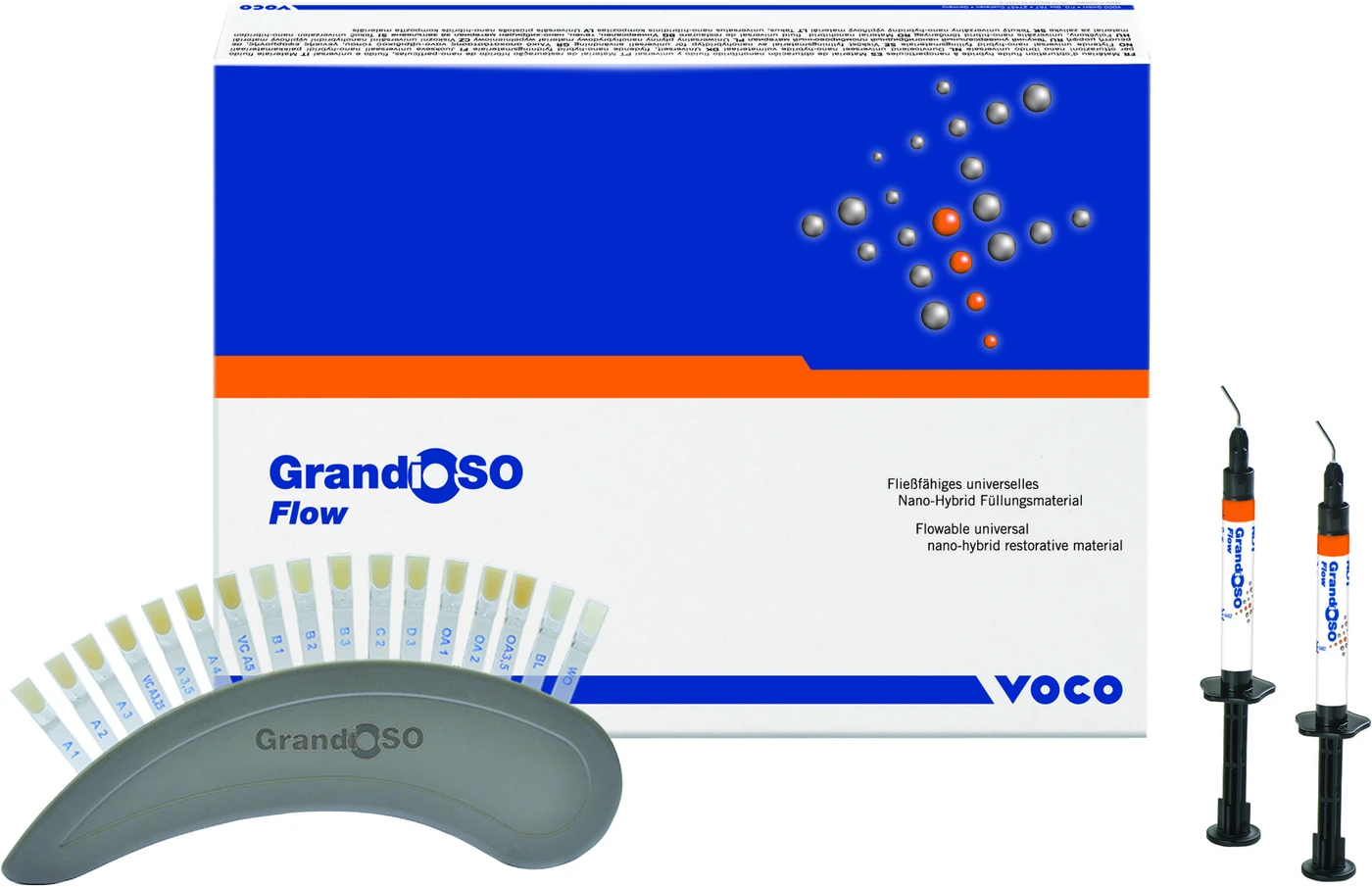 GrandioSO Flow Packung 2 x 2 g Spritze A3