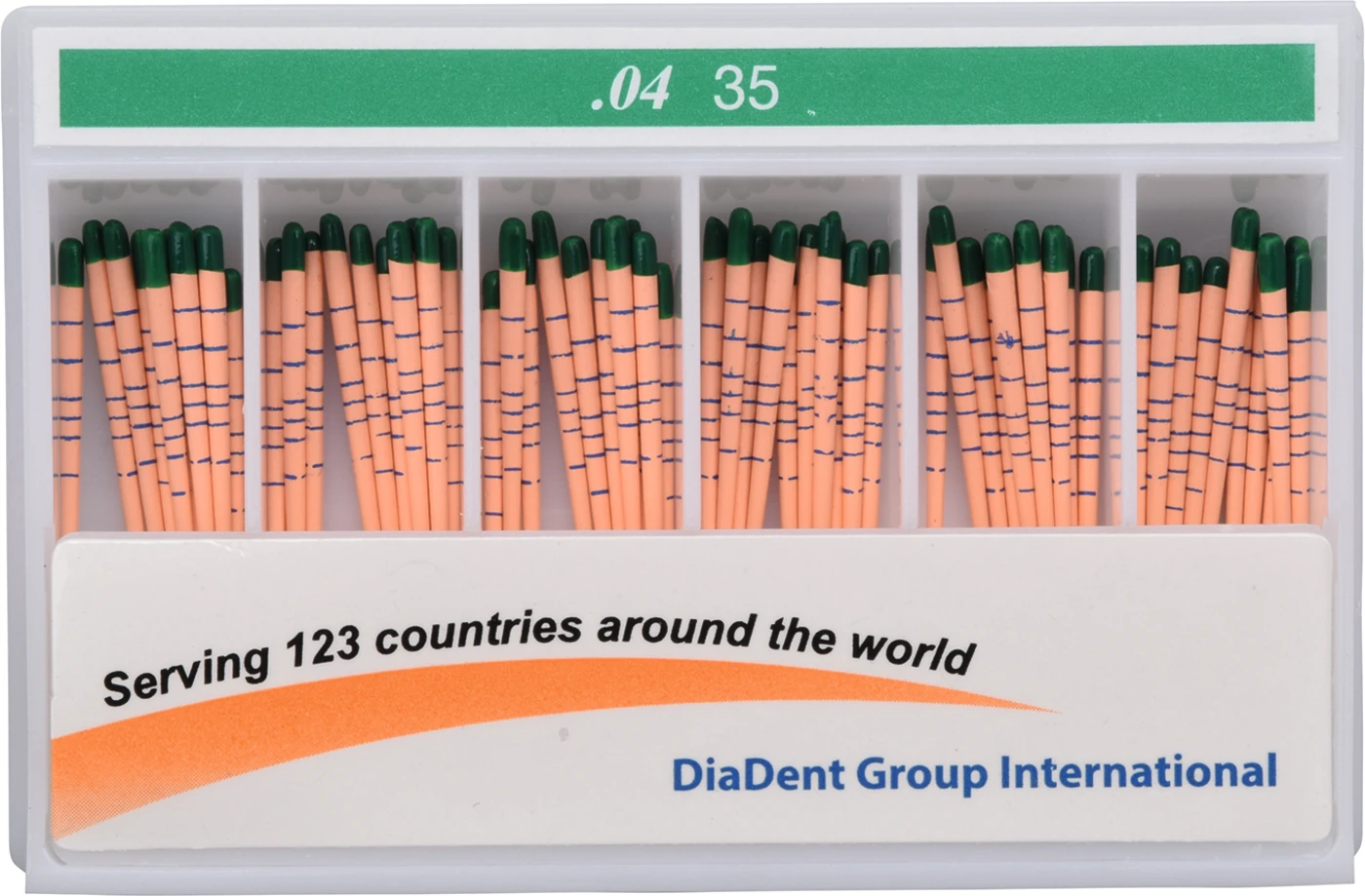 DiaDent® Dia-Pro Guttaperchaspitzen Packung 60 Stück, Taper.04, ISO 035