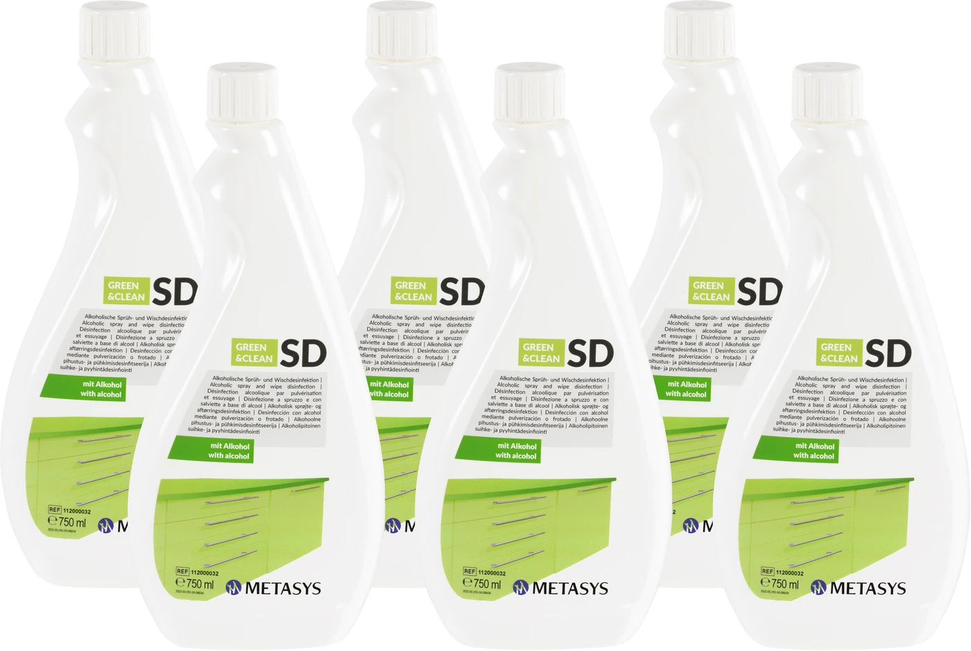 GREEN&CLEAN SD Nachfüllpackung 6 x 750 ml Flasche