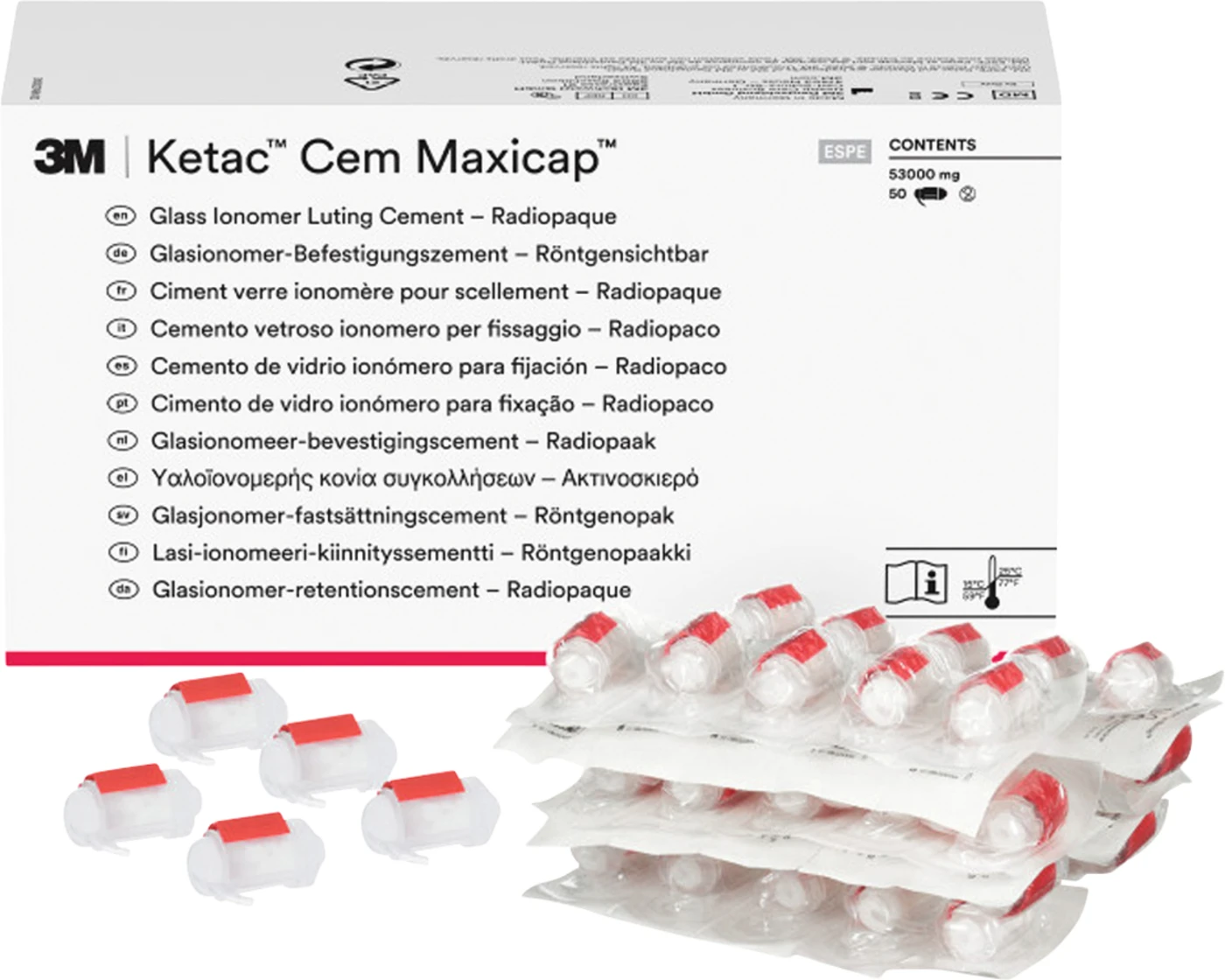 Ketac™ Cem Maxicap™ Packung 50 Kapseln im Blister Ketac™ Cem Maxicap™ Packung 50 Kapseln im Blister
