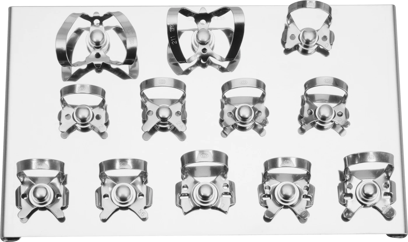 Fit-Kofferdam® Klammerbord Set mit 12 Klammern