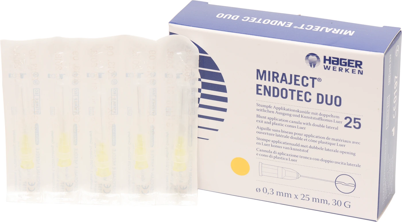 MIRAJECT® ENDOTEC DUO Packung 25 Stück, G30 Ø 0,3 x 25 mm