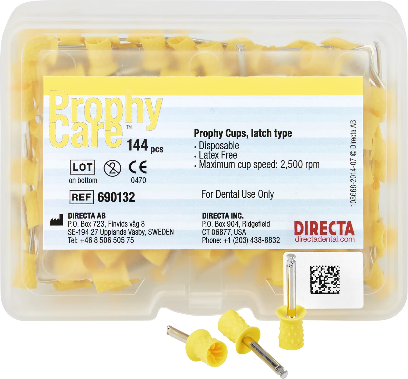 Prophy-Cup Packung 144 Stück, latch type Prophy-Cup Packung 144 Stück, latch type
