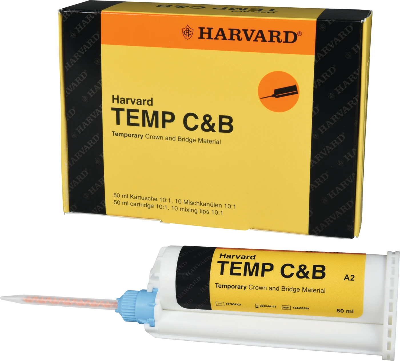 Harvard TEMP C&B Packung 50 ml Automix-Kartusche A2, 10 Mischkanülen