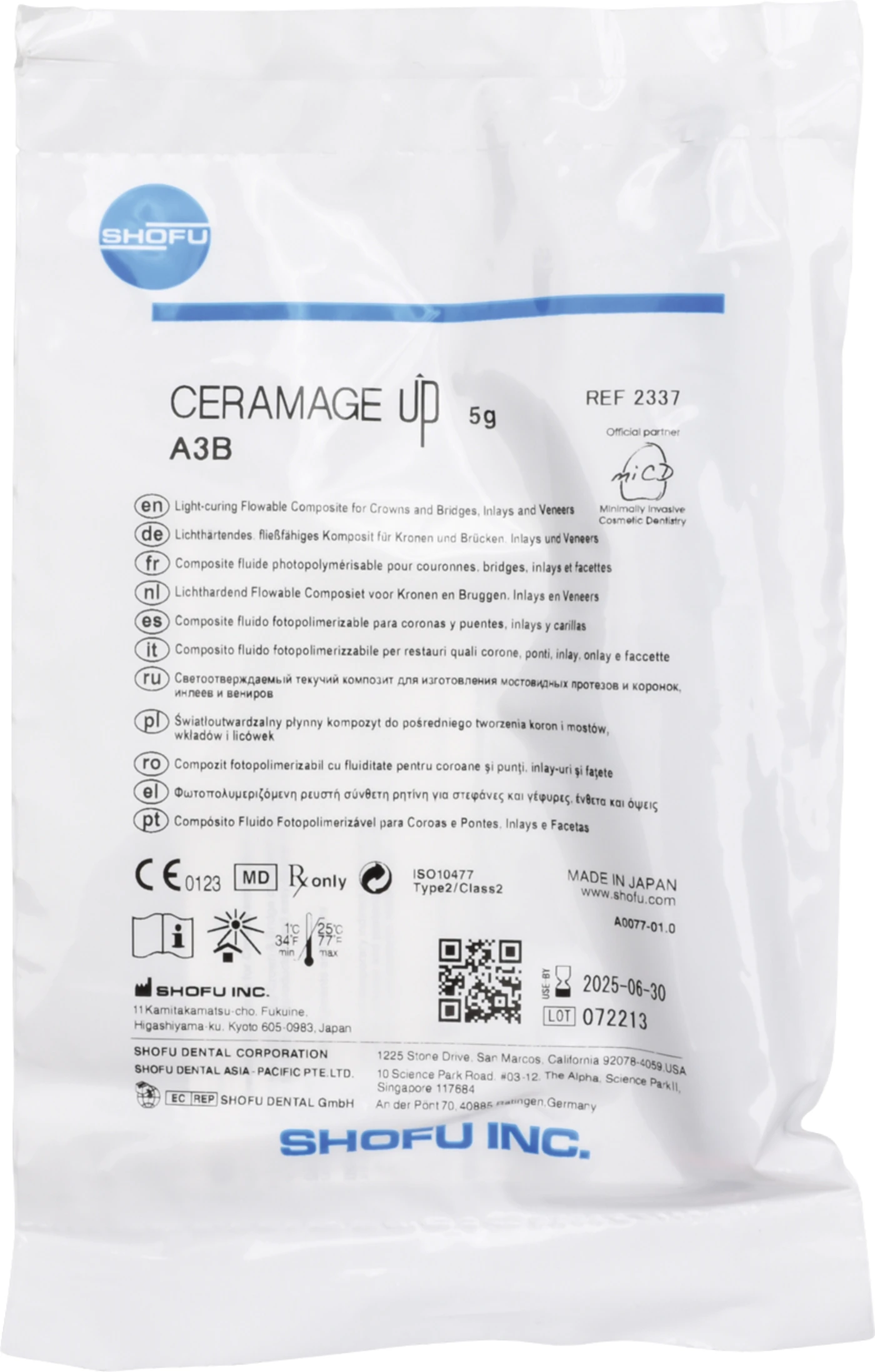 CERAMAGE UP Spritze 5 g Komposit body A3B