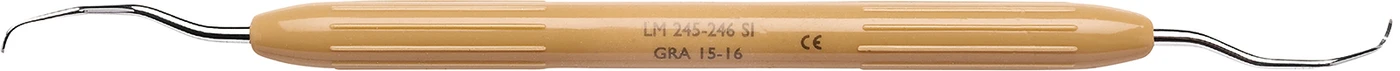 LM DuraGradeMAX™ Gracey Stück Figur 15/16, mesial, Molaren, braun, LM-ErgoNorm™ Griff LM DuraGradeMAX™ Gracey Stück Figur 15/16, mesial, Molaren, braun, LM-ErgoNorm™ Griff