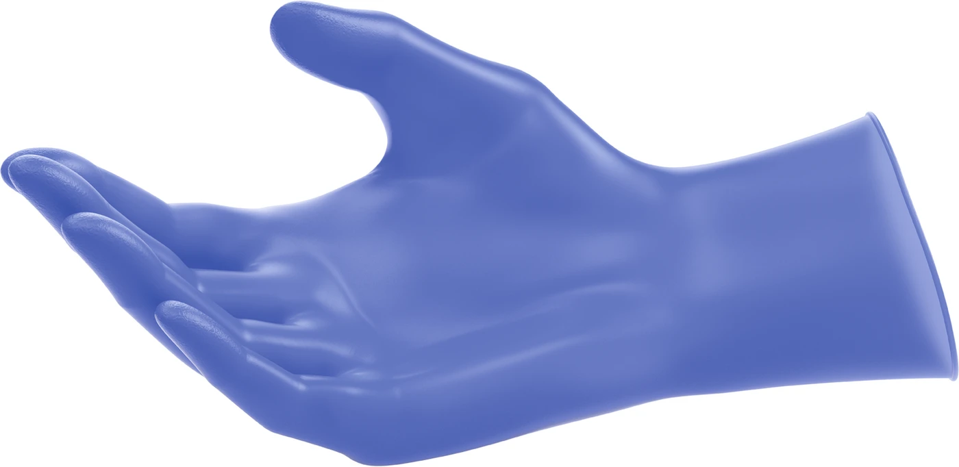 MICRO-TOUCH® Nitrile Accelerator-Free Packung 100 Stück puderfrei, blau, S