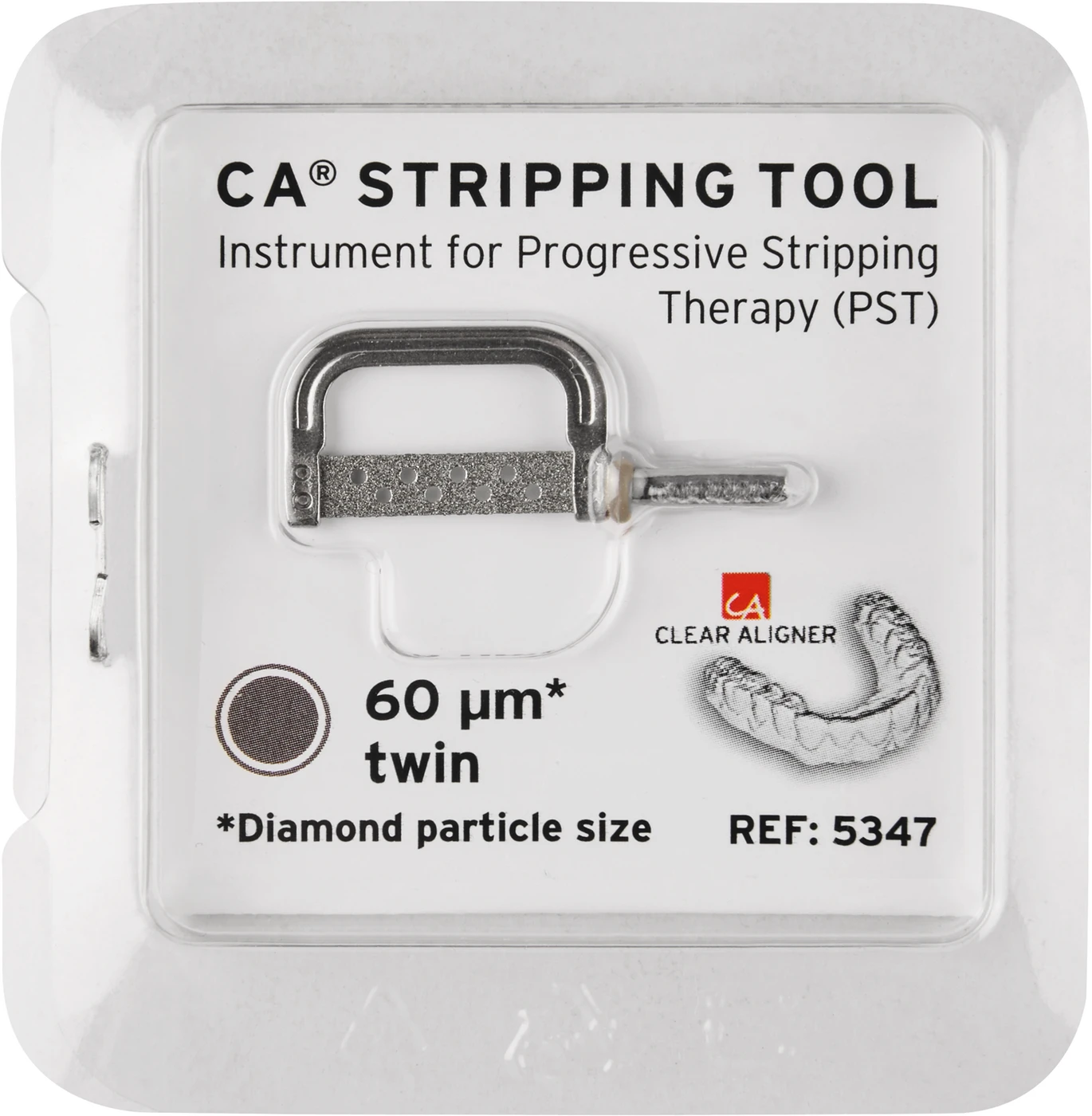 CA® Stripping Tools Stück grau, 60 µm, beidseitig diamantiert