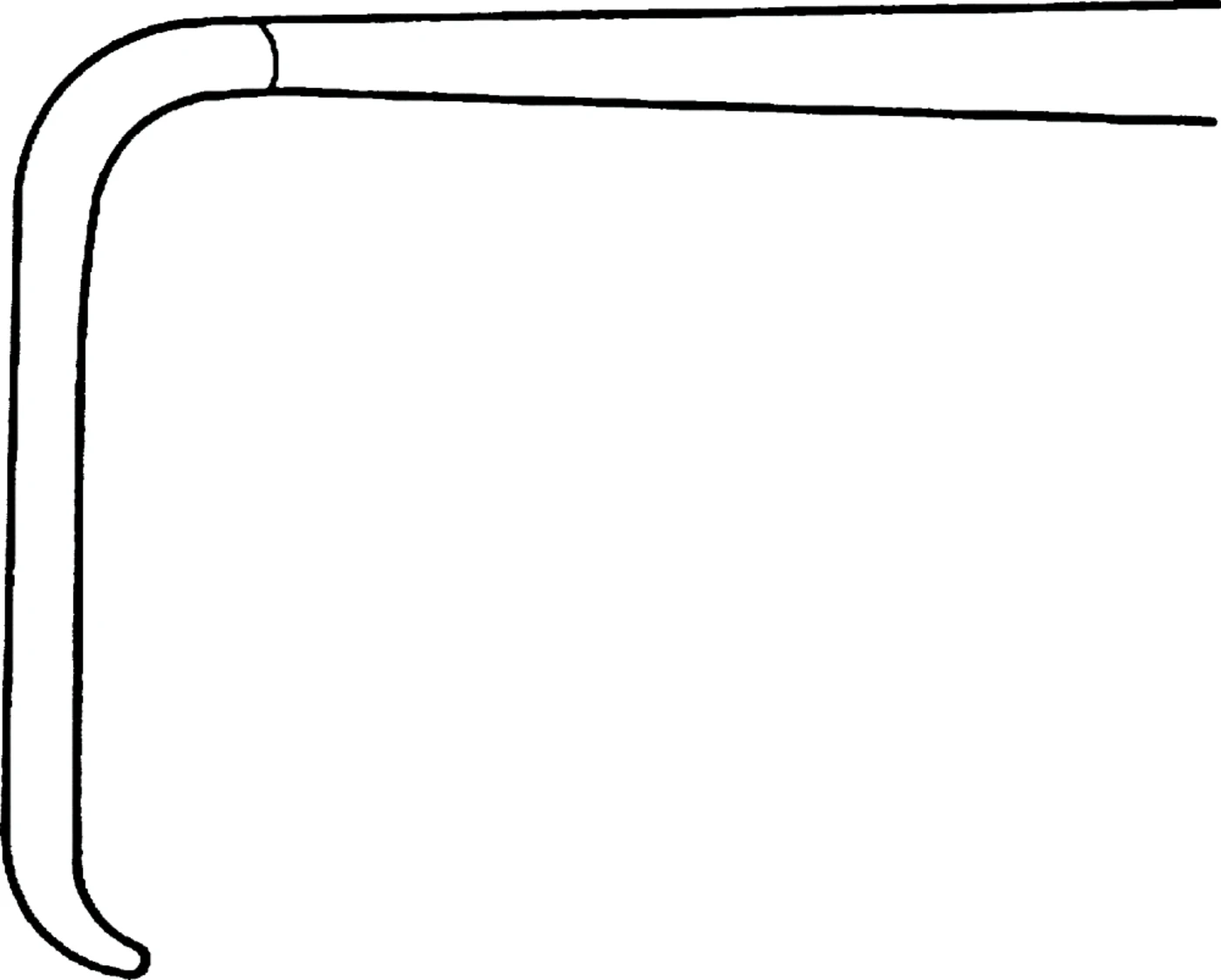 Wundhaken nach Kocher Stück 210 mm, 23 x 8 mm