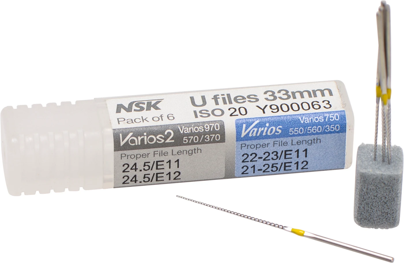 Endofeilen Packung 6 Stück 33 mm, ISO 020, für Varios