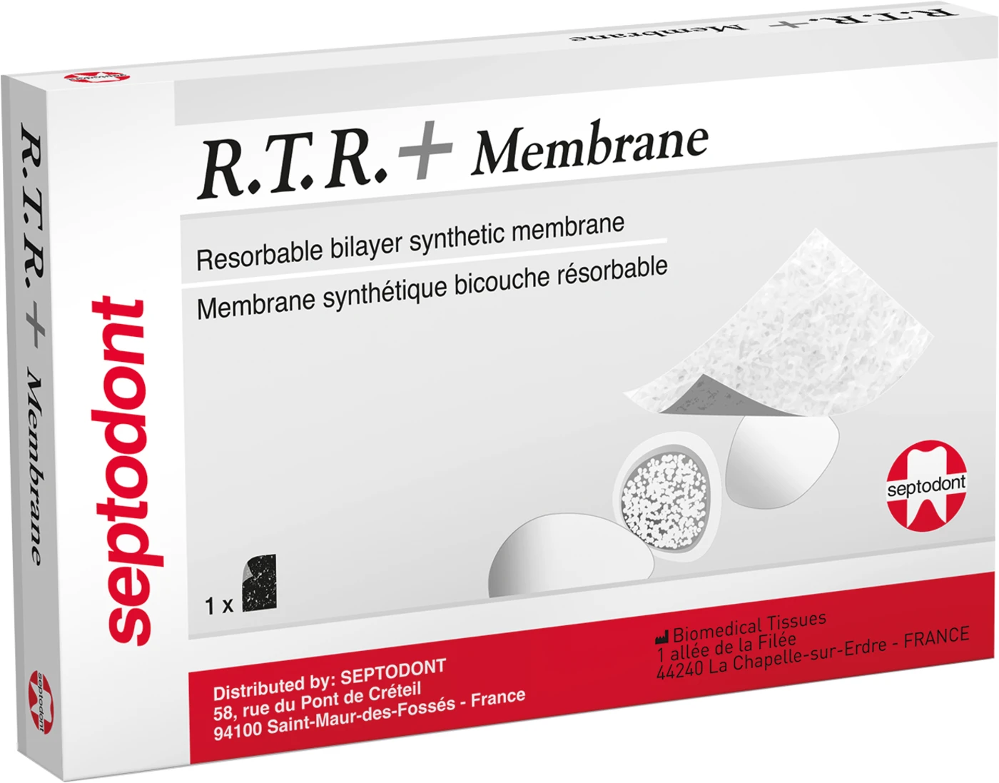 R.T.R.+ Membrane Stück 15 x 25 mm