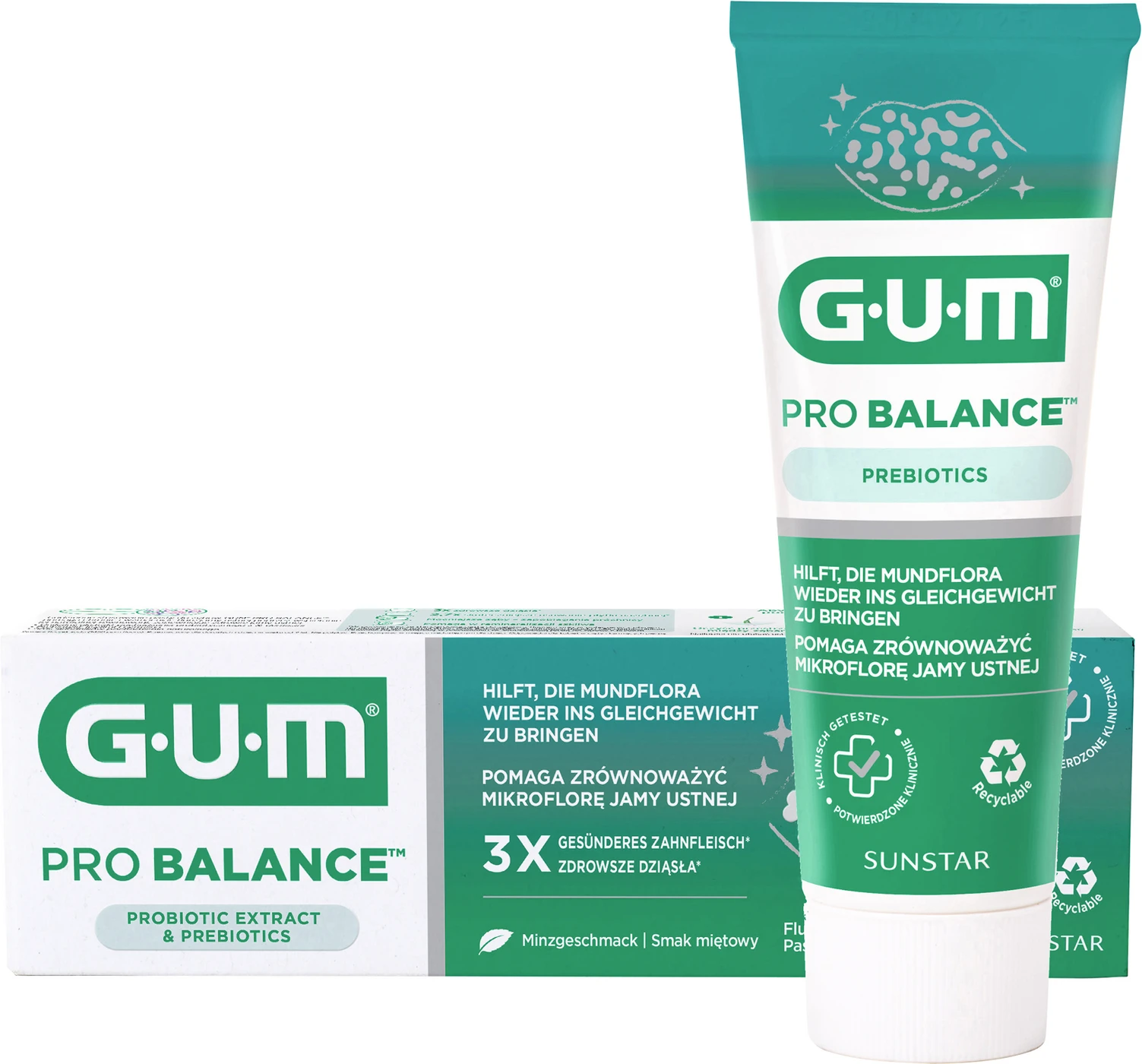 GUM® PRO BALANCE™ Zahnpasta Tube 10 ml