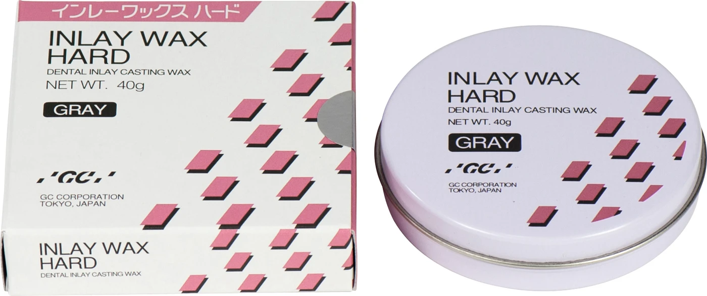 GC Inlay Wax HARD Packung 40 g Dose grau