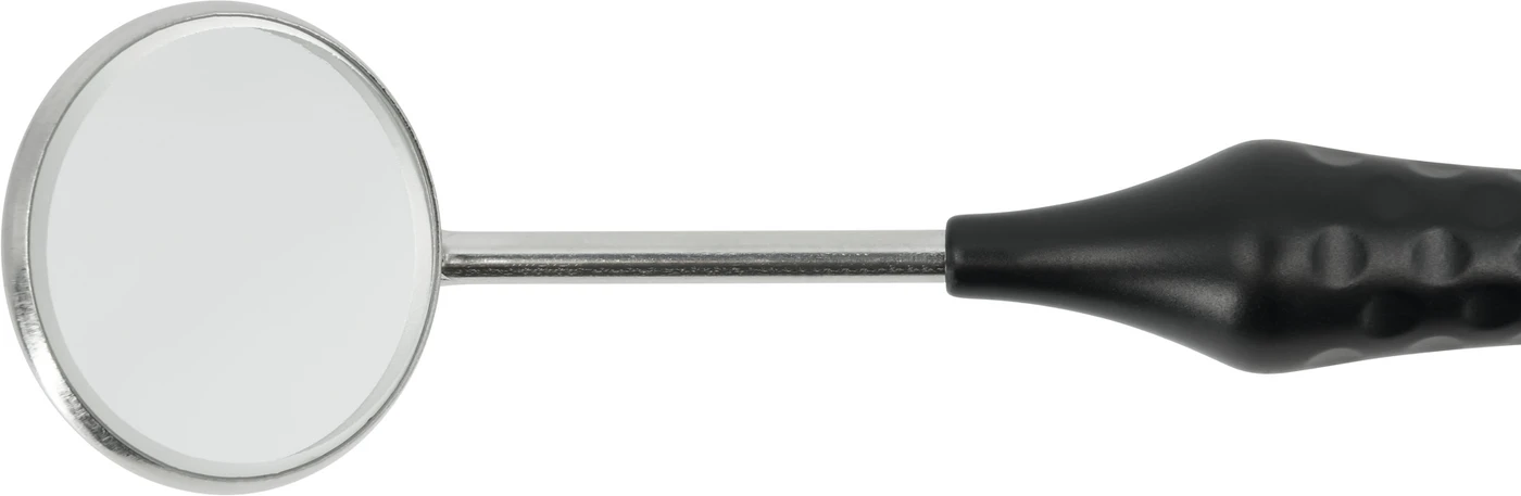 SEplus Mundspiegel Packung 12 Stück SS-Stiel 4 hohl, Ø 22 mm
