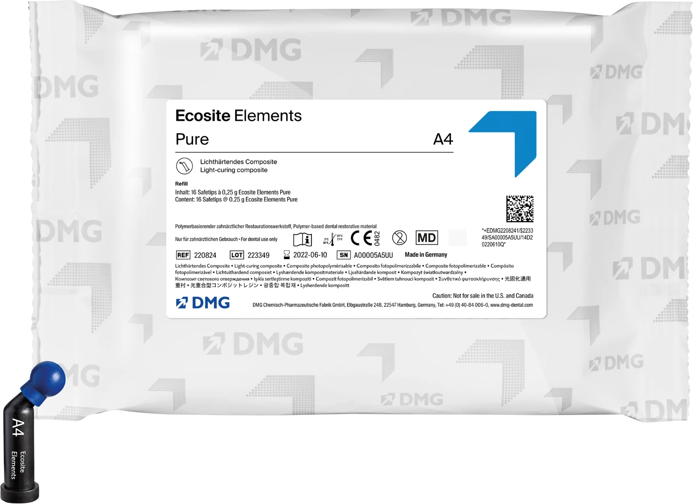 Ecosite Elements Packung 16 x 0,25 g Safetip A4