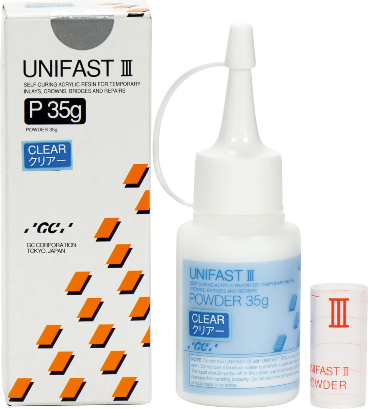 GC UNIFAST III Nachfüllpackung 35 g Pulver clear