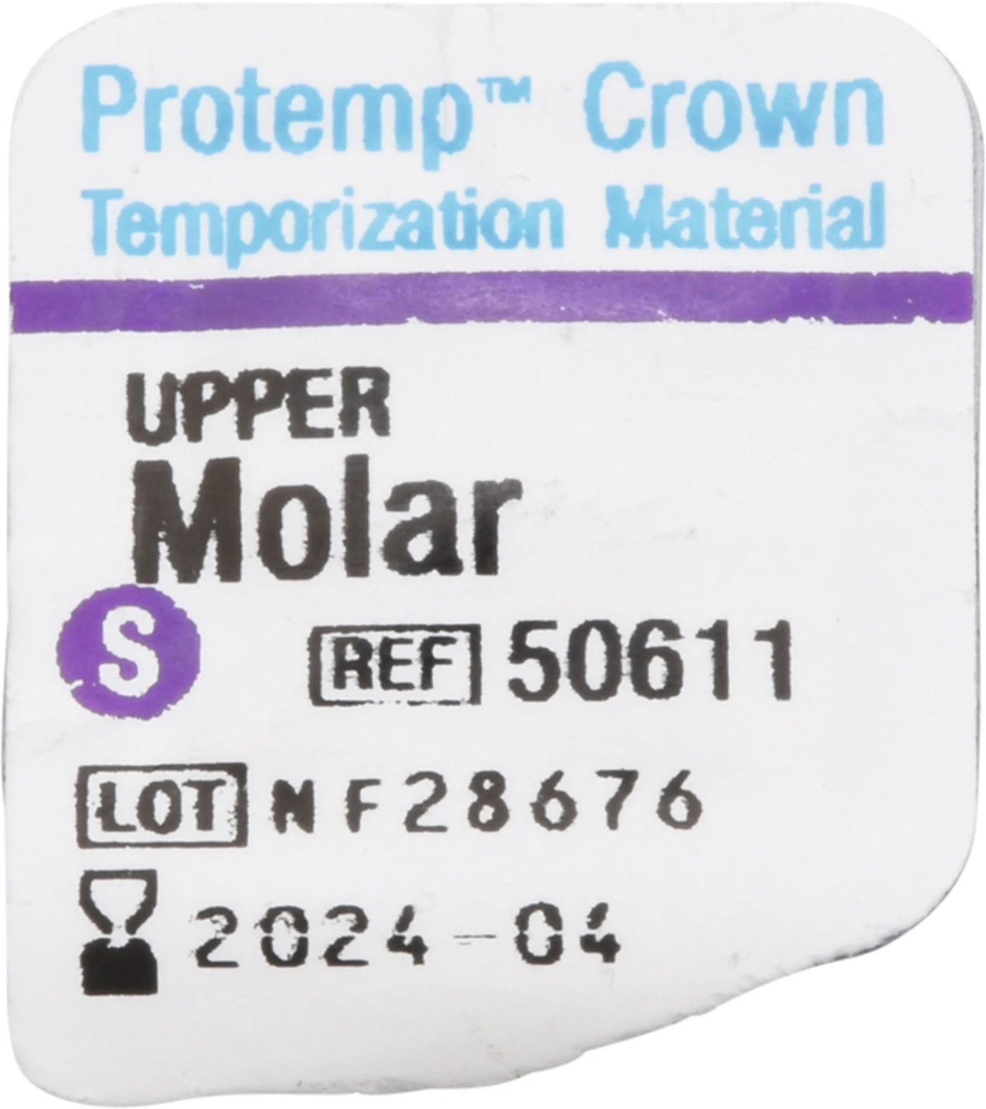 Protemp™ Crown Packung 5 Stück oberer Molar S, 1 Stückmesslehre Protemp™ Crown Packung 5 Stück oberer Molar S, 1 Stückmesslehre