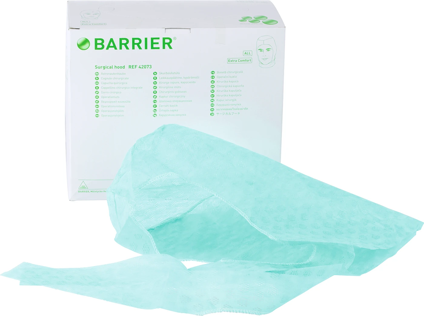 BARRIER® OP-Haube Packung 120 Stück grün