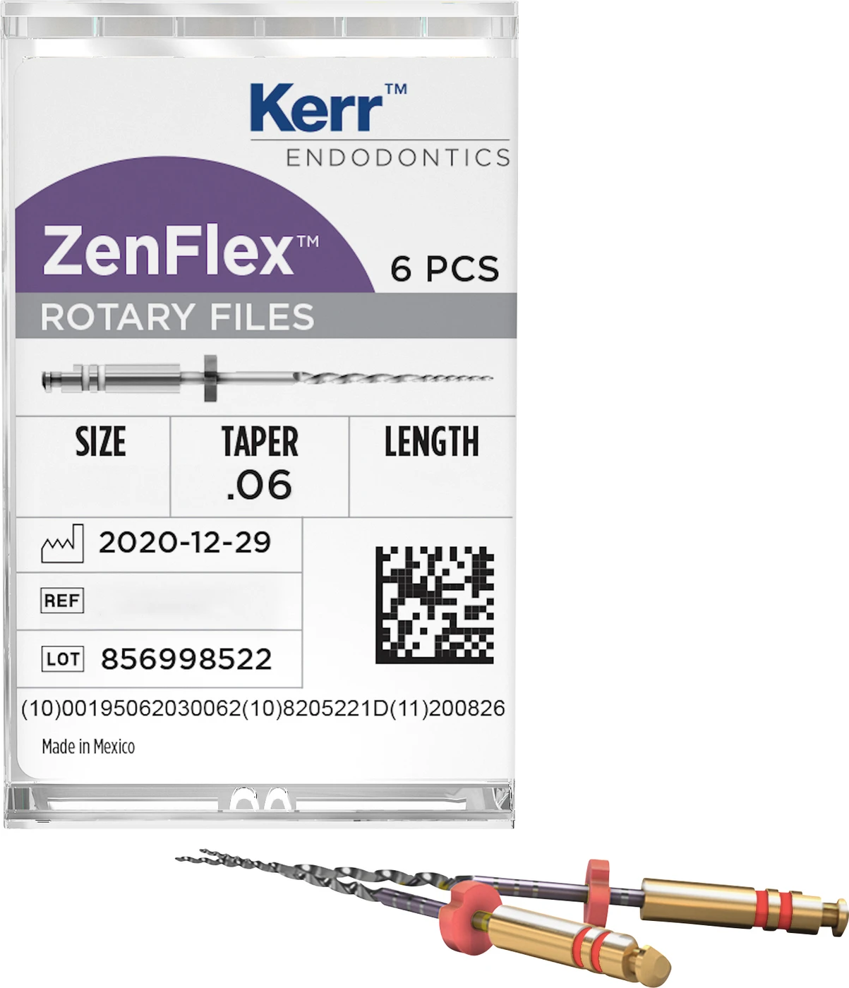 ZenFlex™ Packung 6 Stück 25 mm, Taper.04 ISO 035