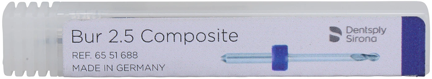 Schleifer und Fräser für inLab MC X5 Stück 2,5 mm, blau, Composite